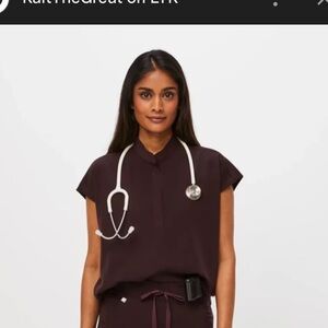 Figs Women's Blouse - Dark Purple